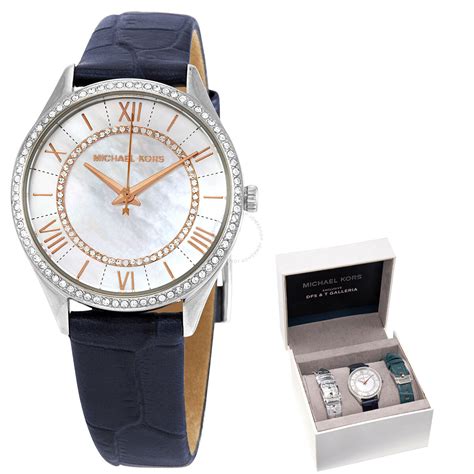 Michael Kors Lauryn Quartz White Dial Two Tone Women's 